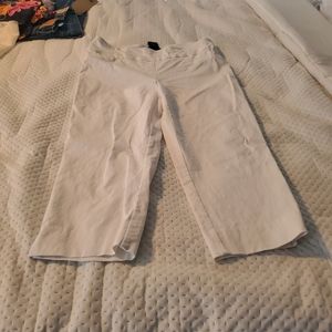 Sz 12 Zac and Rachel White Cropped Pants
